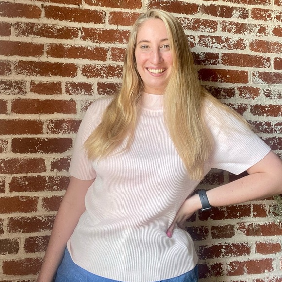 Croft & Barrow pink mockneck - Picture 2 of 4